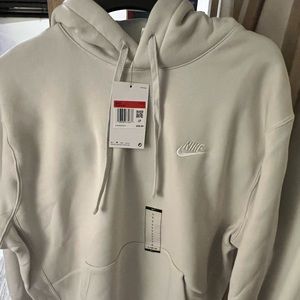 Nike hoodie/pullover hoodie/brand new/bone white/size large